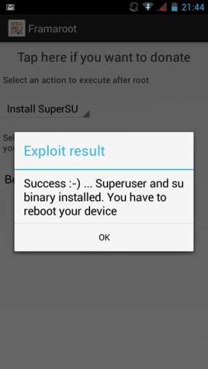 Abbildung 3: Beim Pearl-Handy SP-2X.SLIM brachte das Rooten mit dem Boromir-Exploit den gewünschten Erfolg.