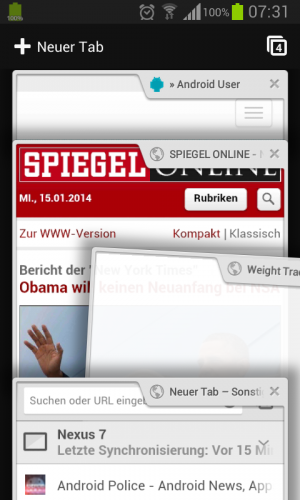 Abbildung 11: So räumt man ganz fix in Chrome auf, wenn man zu viele Tabs geöffnet hat.
