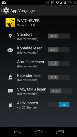 Abbildung 7: AppOpsXposed reaktiviert die von Google abgeschaltete Rechteverwaltung App Opps.
