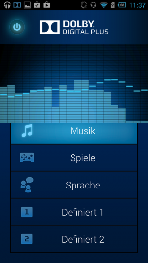 Abbildung 1: Die Dolby-App kann Musikfans begeistern.