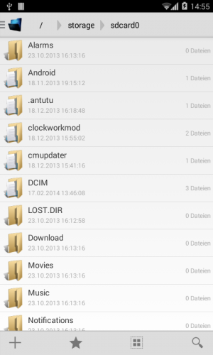 SlimKat bringt von Haus aus einen schlichten, aber praktischen Dateimanager mit.
