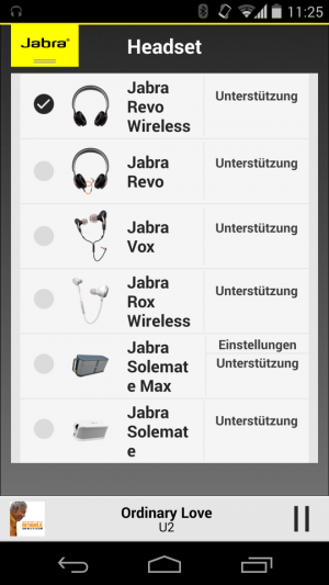 Mit der Jabra Sound App können Sie auch andere Jabra-Produkte verbinden.