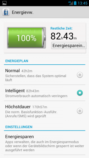 Abbildung 2: Die vom Handy gemachten Schätzungen pendeln sich nach einer Zeit recht gut ein.