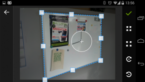 Abbildung 7: Per Drag&Drop lässt sich die verzerrte Ansicht in YouSnap auch von Hand korrigieren.