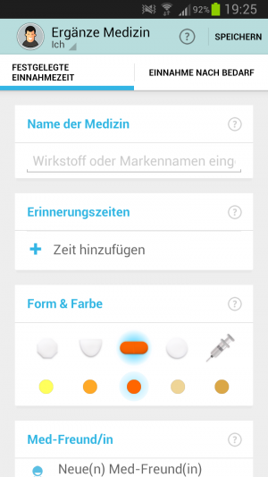 Abbildung 10: Form und Farbe der einzelnen Medikamente lassen sich prima individualisieren.