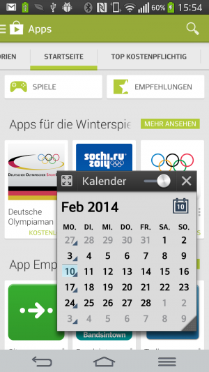 Abbildung 10: Mit Q-Slide legen Sie eine Reihe von Mini-Apps über das Bild des Systems.