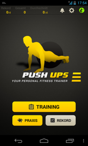 Abbildung 6: Sorgt bei genügend Disziplin für die nötige Sommerfigur: Push Ups Pro.
