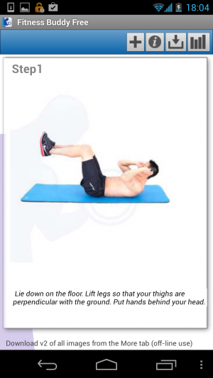Abbildung 17: Fitness Buddy 300+ ist die ideale App für alle, die zu Hause über einen Trainingsraum verfügen.