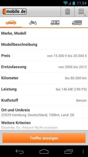 Abbildung 18: Mit mobile.de finden Sie im Handumdrehen ein neues Auto oder verkaufen das alte.