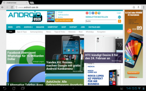 Abbildung 5: Das alte Transformer-Tablet mit 1280 x 800 Pixeln zeigt Android User so an.