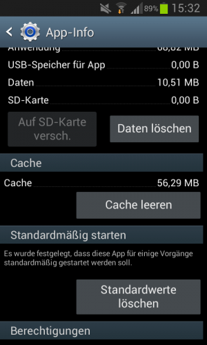 Abbildung 7: In den App-Infos sehen Sie, ob die App als Standardanwendung zugeodnet ist.