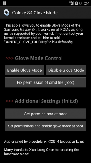 Abbildung 7: Galaxy S4 Glove Mode setzt die Empfindlichkeit des Touchscreens herunter, sodass sich das Handy auch mit Handschuhen bedienen lässt.