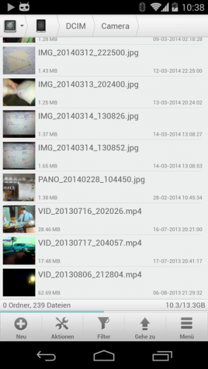 Mit den Solid Explorer laden Sie direkt aus dem Dateimanager Inhalte auf den Chromecast.