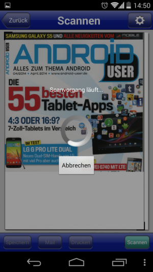 Über Epson iPrint landen eingescannte Dokumente direkt auf Ihrem Handy oder Tablet.