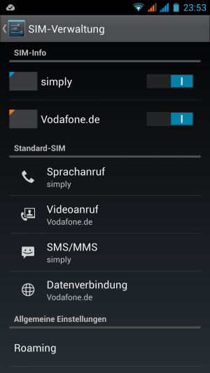Das Wiko Highway kann mit zwei SIM-Karten zur selben Zeit hantieren.