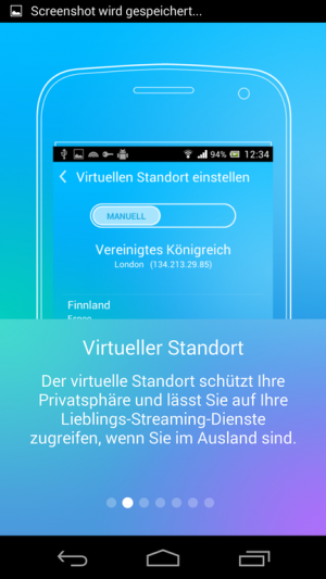 Neuen Nutzern zeigt die App beim ersten Start eine kleine Slideshow mit den wichtigsten Informationen an.