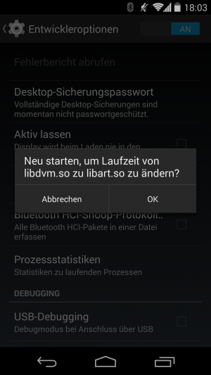 Durch den Wechsel der entsprechenden Library müssen sämtliche Apps neu kompiliert werden.