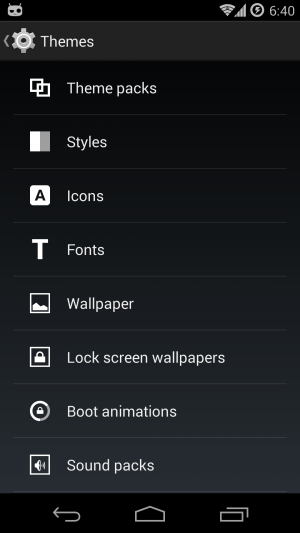 Die neue grafische Oberfläche bettet sich nahtlos in die Einstellungen von CyanogenMod ein.