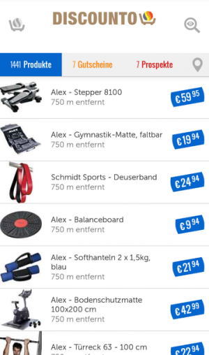 Alle Angebote auf einen Blick: Das ist die große Stärke der Discounto-App.
