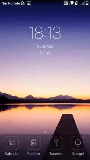 Auf dem Lockscreen lassen sich noch mehr Infos unterbringen als auf diesem Screenshot zu sehen.
