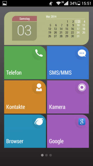 Abbildung 3: Die Simple UI bietet sich als schlanke Alternative zum Standard-Launcher von Huawei (Emotion UI) an.