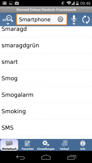 SMS ja, Smartphone nein. Der Wortschatz hat schon ein paar Jahre auf dem Buckel.
