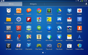 Das Samsung Galaxy Tab 3 10.1 unterscheidet sich in puncto Software nicht von den Flaggschiffen.