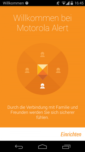 Die Möglichkeit Freunde und Bekannte bei einem Notfall schnell zu informieren ist sinnvoll und gut in das System integriert.