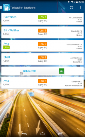 Bei gleichem Preis entscheidet die Distanz zur Tankstelle darüber, welche Tanke der Sparfuchs empfiehl.