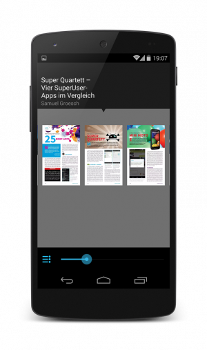 So sieht das Android-Power-User-Magazin auf einem Nexus 5 aus.