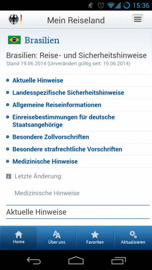 Vor der Reise sollte man sich über das Zielland gut informieren.