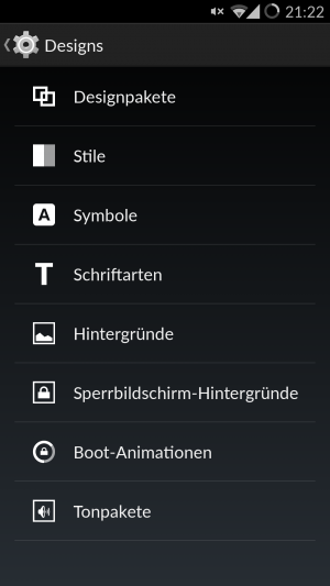 Mit umfangreichen Design-Einstellungen lässt sich das OnePlus One individuell anpassen.