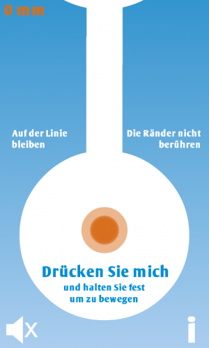 Startbildschirm: Simpel & selbsterklärend - Auf geht's!