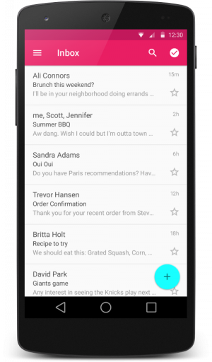 Der neue RecyclerView für Android L ergänzt die bisherige ListView-Ansicht um mehr Details.