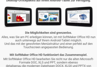 Jetzt SoftMaker Office HD für Tablets gratis testen
