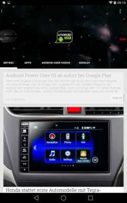 Google Play Kiosk bietet auch den kompletten Newsfeed von Android User zum Lesen an.