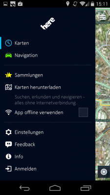 Das Design der neuen HERE-App weiß durchaus zu gefallen.