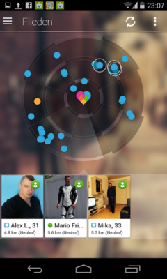 Mit dem Live-Radar erhältst du Vorschläge in Echtzeit.