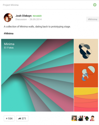 Über 50 Hintergrundbilder im Papierstil passend zu Android L von Josh Oleksyn.