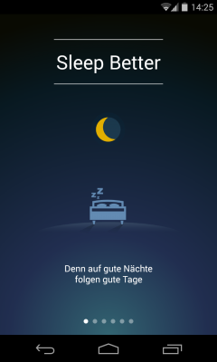 Sleep Better hilft dir besser zu schlafen und erholt aufzuwachen.