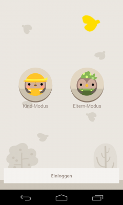 Nester besitzt einen Eltern-Modus und einen Kind-Modus.