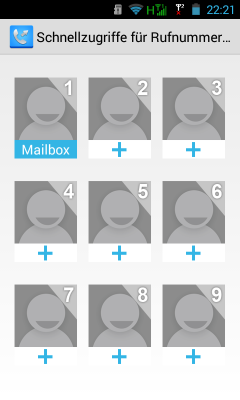 Kleine zusätzliche Apps erweitern den Stock-Android Umfang, wie beispielsweise eine Anwendung über die sich die Schnellwahl konfigurieren lässt.