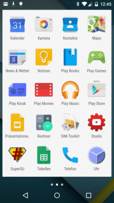 Hat alles geklappt, gesellt sich SuperSU zu den frisch installierten Android-Apps.