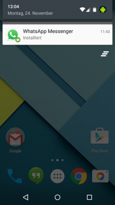 Welche App hat wohl diese Benachrichtigung losgeschickt?