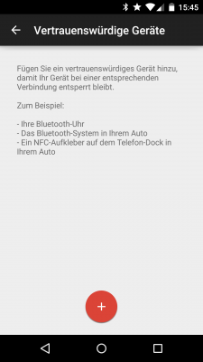 Aktuell bietet Android 5.0 Bluetooth-Geräte und NFC-Tags für die sichere Authentifizierung an.
