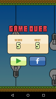 Im Unterschied zu Flappy Bird schafft man bei Mr. Fly recht schnell ein paar Punkte..