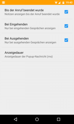 In den umfangreichen App Einstellungen wählst du aus, wann und wie deine Notizen angezeigt werden sollen.