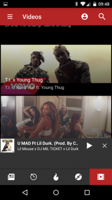 Auch Videos hat My Mixtapez anzubieten.