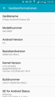 Ein Blick in die Einstellungen zeigt, dass der Kernel vom 2. Dezember stammt, also recht frisch ist.