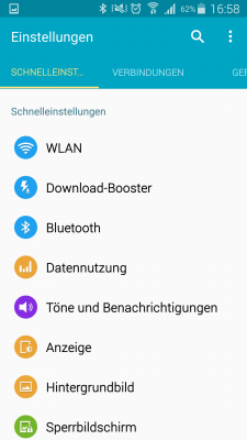 Die wichtigsten Einstellungen sind wie bisher zusammengefasst. Optisch passt das Design deutlich besser zu Android 5.0.